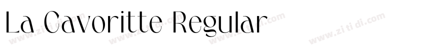La Cavoritte Regular字体转换